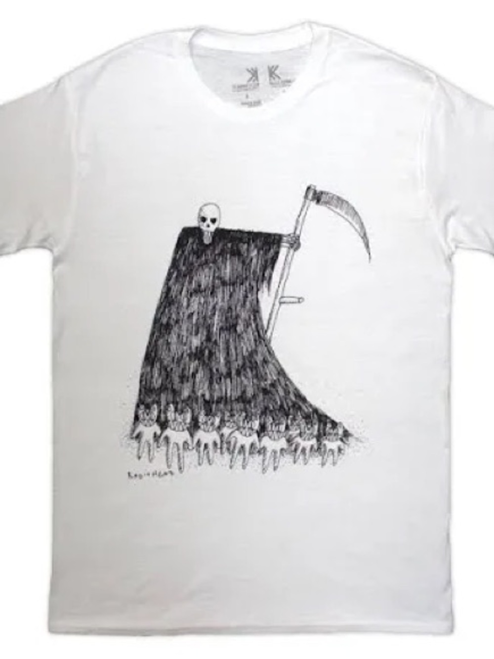 Radiohead Unisex Organic T-Shirt Grim Reaper Size XL New
